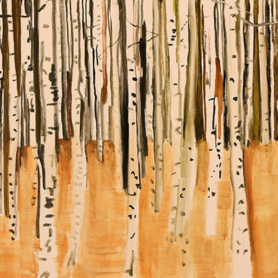 Diptyque rythme orange