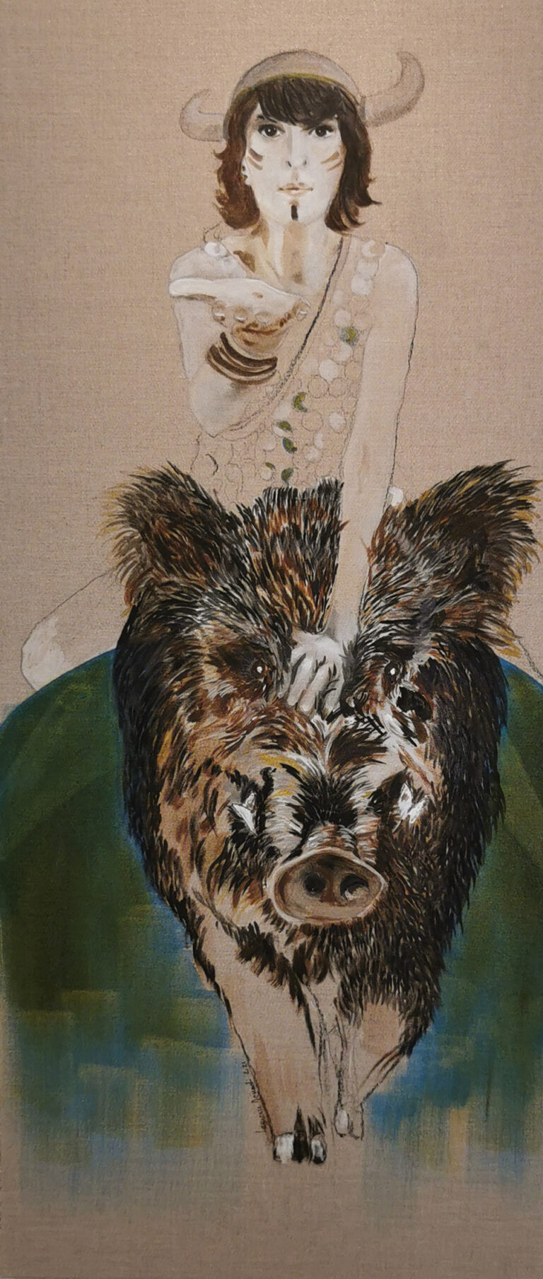 Récit de la guerrière 4 - La guerrière et le sanglier noir, accueillir